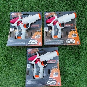 New 3 Nerf Pro Gelfire Ignitor Blaster, 1000 Gelfire Rounds, 60 Round Capacity
